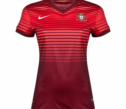 Nike Portugal Home Shirt 2014/15 - Womens Red