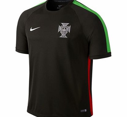 Nike Portugal Squad Short Sleeve Training Top Black