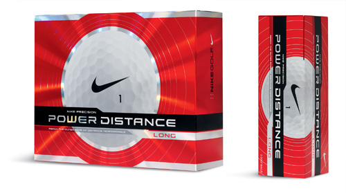 Nike Power Distance Long Golf Balls Red dozen