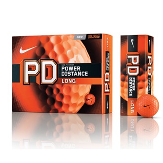 Nike Power Distance PD8 Long Orange Golf Balls
