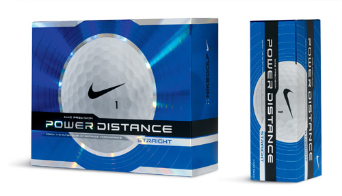Power Distance Straight Golf Balls Blue 12