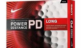Nike Precision Power Distance Long Golf Balls - 12-Pack