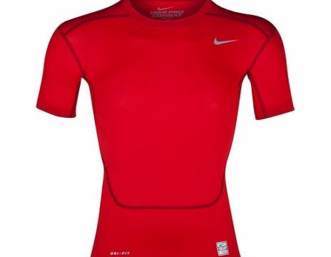 Nike Pro Combat Core Base Layer Top Red 449792-653