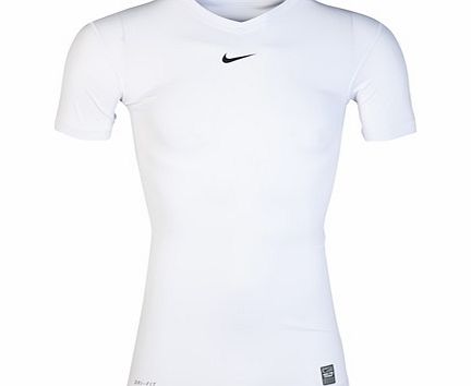 Nike Pro Combat Ultralight Base Layer Top White