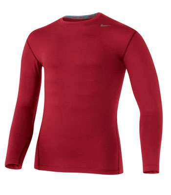 Nike Pro LS Core T-shirt Varsity Red