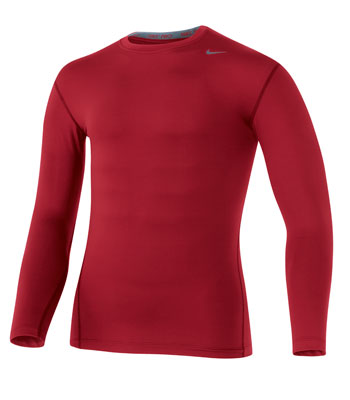 Nike Pro  Nike Pro LS Core T-shirt Varsity Red