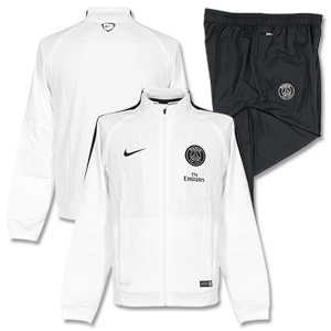 Nike PSG Boys Training Suit - White/Black 2014 2015