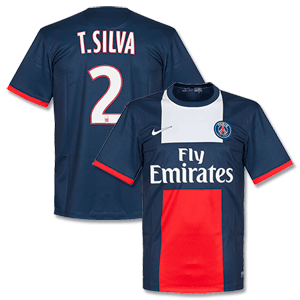 Nike PSG Home T. Sliva Shirt 2013 2014