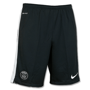 PSG Longer Knit Shorts - Black 2014 2015