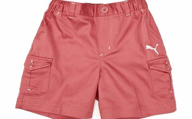 Nike Puma Infants Cargo Style Bermuda Shorts for 2 - 4 Months (Rose Wine)