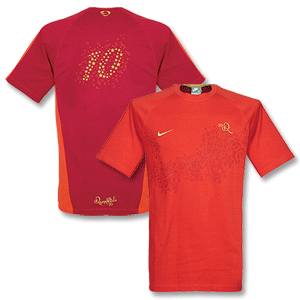 Nike R10 Ronaldinho S/S Top - Red