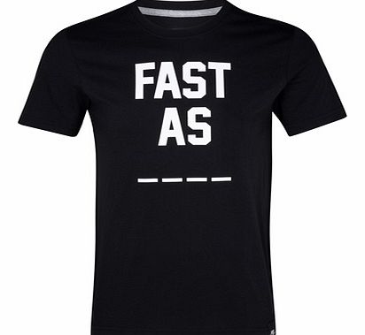 Nike RU Fast As Tee - Black/White 484799-010