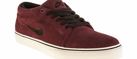 nike skateboarding Burgundy Satire Mid Trainers