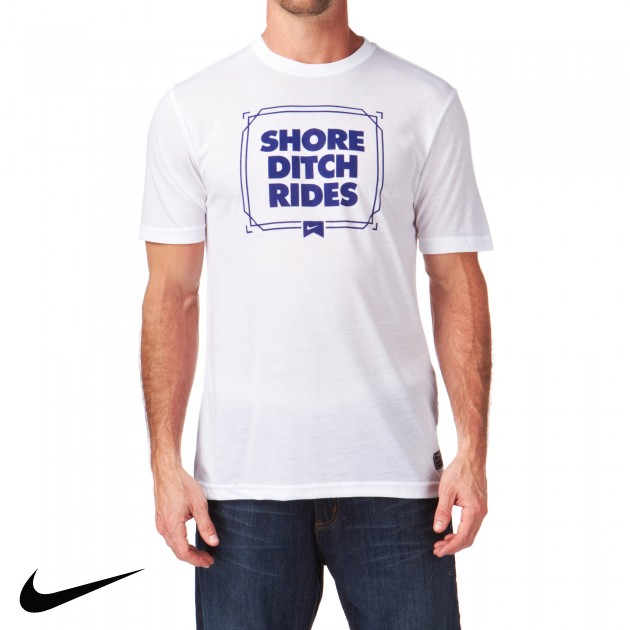 Mens Nike Skateboarding D Rides T-Shirt - White