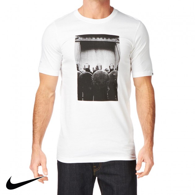 Mens Nike Skateboarding Defense T-Shirt - White