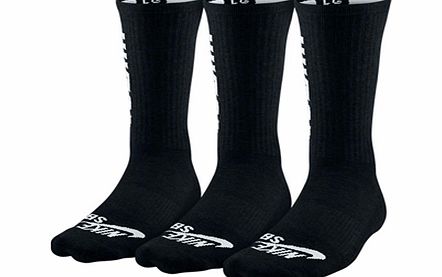 Nike Skateboarding Nike SB Crew Socks - Black - Pack Of 3