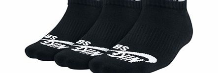Nike Skateboarding Nike SB No Show Socks - Black - Pack Of 3