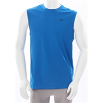 Nike Sleeveless Crew Neck T Shirt Blue