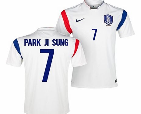 Nike South Korea Away Shirt 2013/15 White with Park
