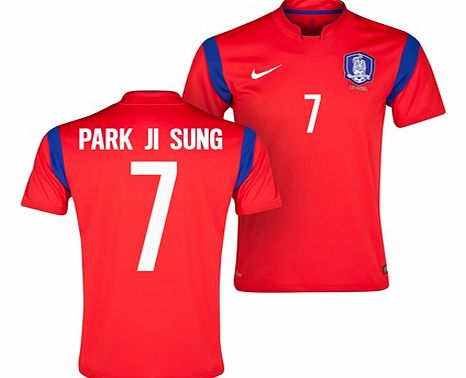 Nike South Korea Home Shirt 2013/15 Red with Park Ji
