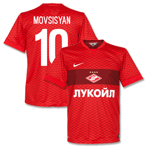 Spartak Moscow Home Movsisyan Shirt 2014 2015