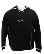 Nike Swoosh Hooded Sweatshirt Black Size Small Boys