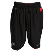 Nike T90 Longer Woven Shorts - Black/Red/Silver.