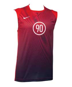 nike T90 Summer Sleeveless Red Top - Large