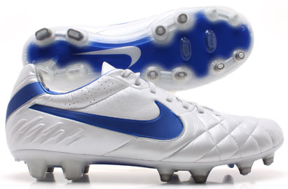 Tiempo Legend IV FG Football Boots White/Blue