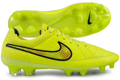 Nike Tiempo Legend V FG Football Boots Volt/Metallic