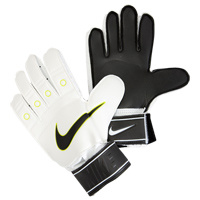 Tiempo Match Goalkeeper Gloves - White/Black.