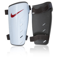 Nike Tiempo Park Shin Guard - White/TeamRed.