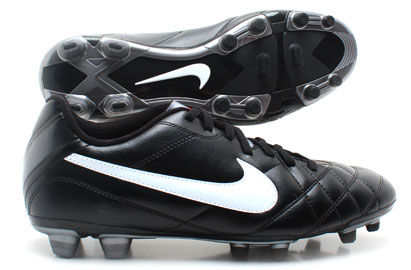 Nike Tiempo Rio FG Football boots Black/Metallic Cool