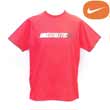 Nike TRAC CTN STRETCH TEE - SPORT RED