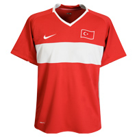 Nike Turkey Home Shirt 2008/10 with Sukur 9 printing.