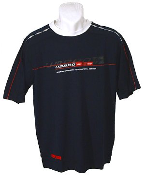 Nike Umbro Graphic Poly Football Training T/Shirt Navy