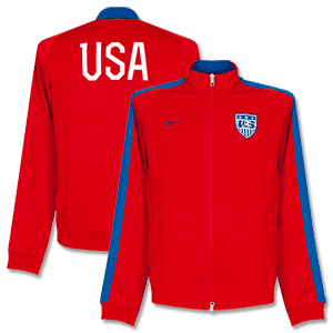 USA Red Authentic N98 Track Jacket 2014 2015
