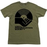 Vinyl Preservation Society T-Shirt, FatigueGreen, L