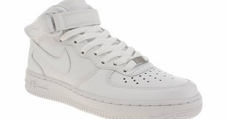 Nike White Air Force 1 Mid Trainers