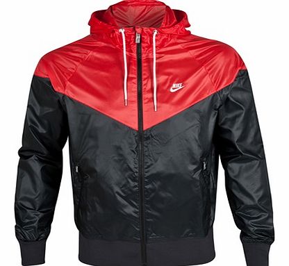 Nike Windrunner Jacket - Black/Gym Red/White