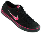 Womens Nike Capri Black/Pink Canvas Trainers