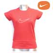 Nike Womens Swoosh Raglan Tee - Sport Red