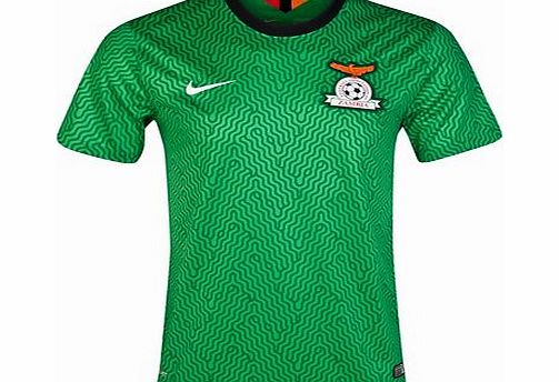 Nike Zambia Home Shirt 2013/15 Green 578333-302