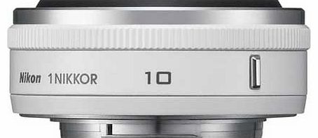 Nikon 1 10mm f/2.8 Nikkor Wide Angle Lens - White