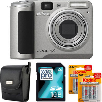 Coolpix P50 Silver Compact Camera PLUS