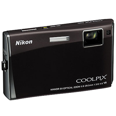 Nikon Coolpix S60 Black Compact Camera