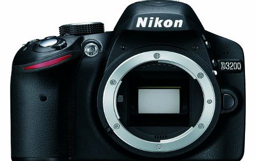 Nikon D3200 Digital SLR Camera Body Only - Black (24.2MP) 3 inch LCD