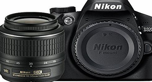 Nikon D3200 Digital SLR with 18-55mm VR II Compact Lens Kit - Black (24.2 MP) 3.0 inch LCD