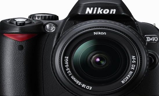 Nikon D40 6.1MP Digital SLR Camera Kit with 18-55mm f/3.5-5.6G ED II AF-S DX Zoom-Nikkor Lens