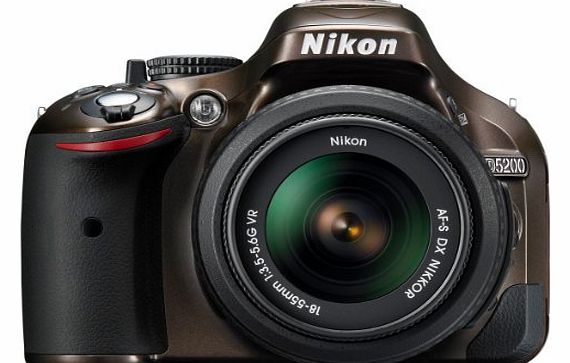 Nikon D5200 Digital SLR Camera with 18-55mm VR Lens Kit - Bronze (24.1MP) 3 inch LCD